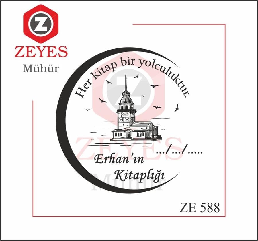 Hilal ve Kiz Kulesi  Kitap Mührü   ZE 588