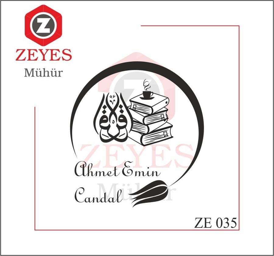 Ikra Hat Yazisi Kitaplar Kahve Ters Lale Mührü ZE 035