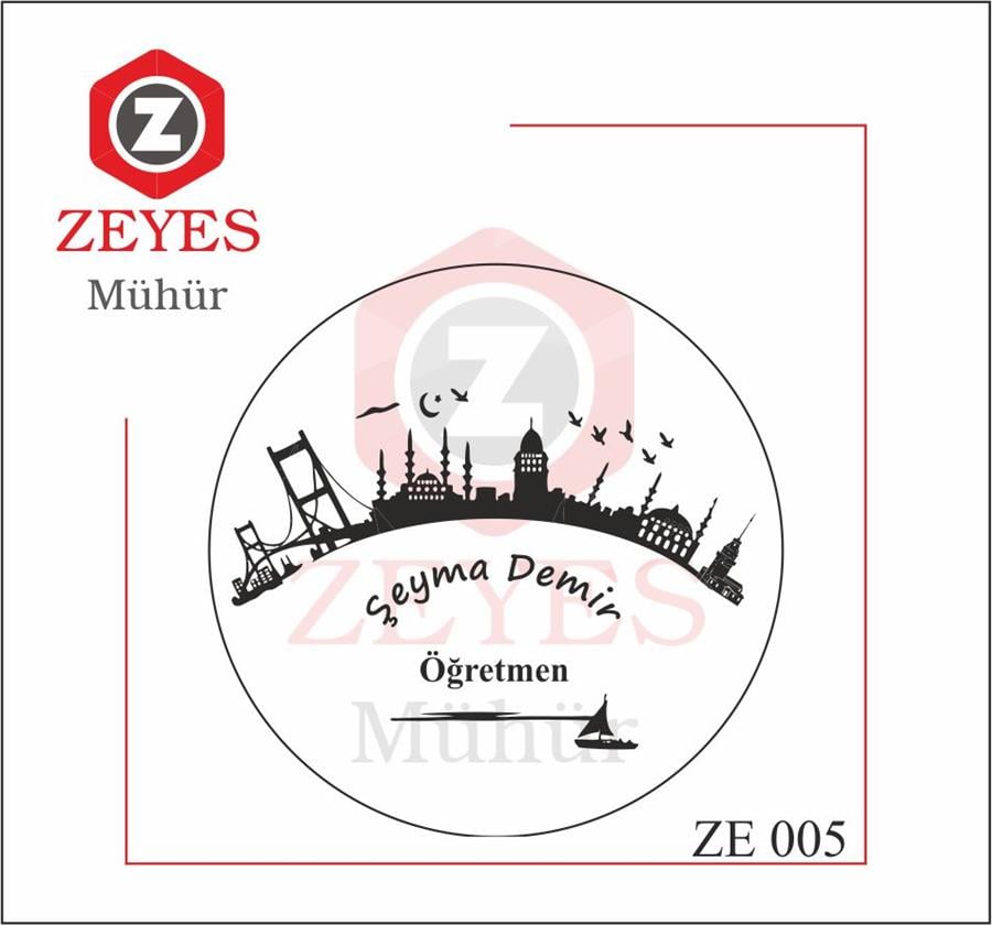 Istanbul Silueti Mührü ZE 005
