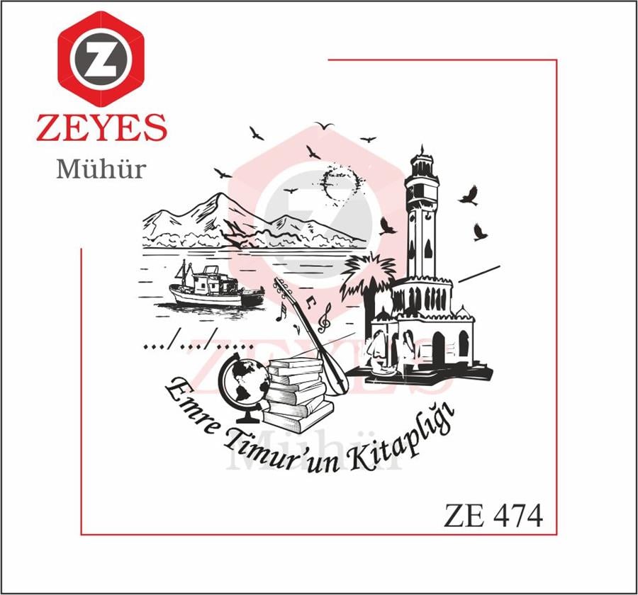 Izmir Saat Kulesi Kitap  Mührü   ZE 474
