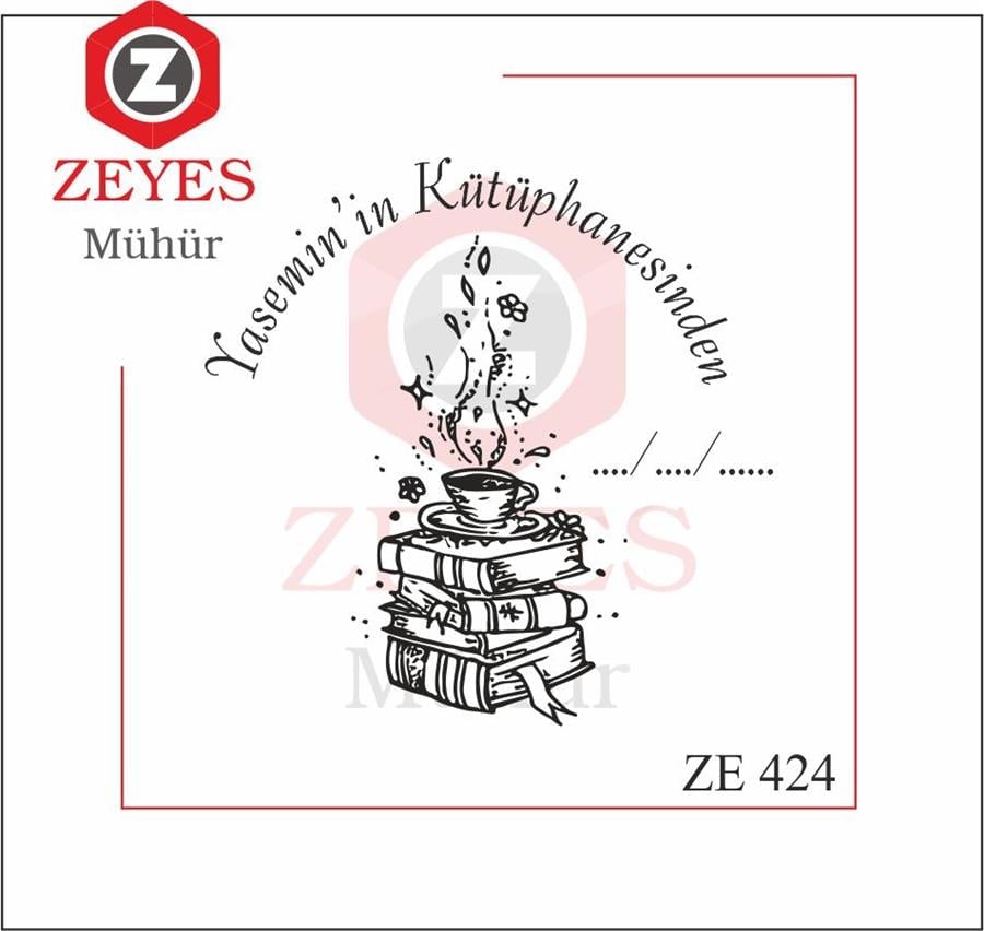 Kahve ve Kitaplar Mührü   ZE 424