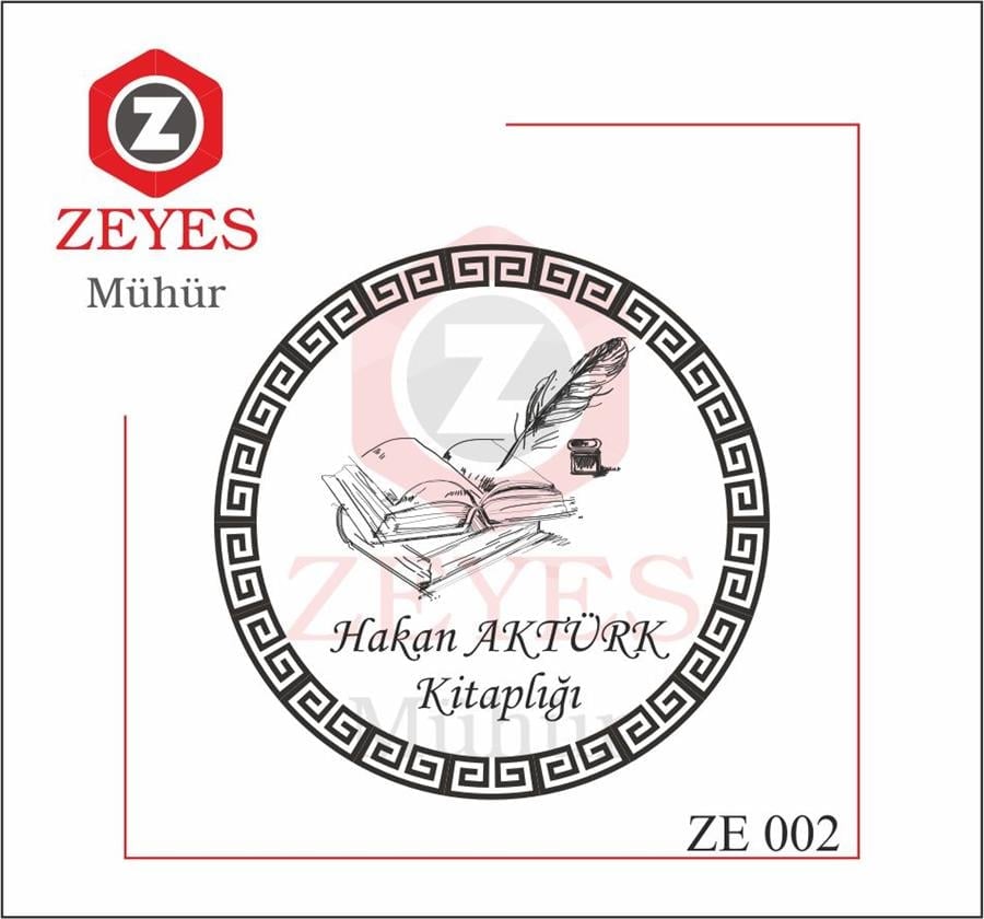 Kitap Kus Tüyü Divit Mührü  ZE 002