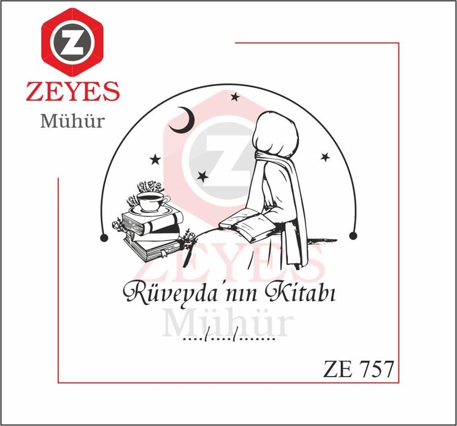 Kitap Okuyan Kiz  Kitap Mührü   ZE 757