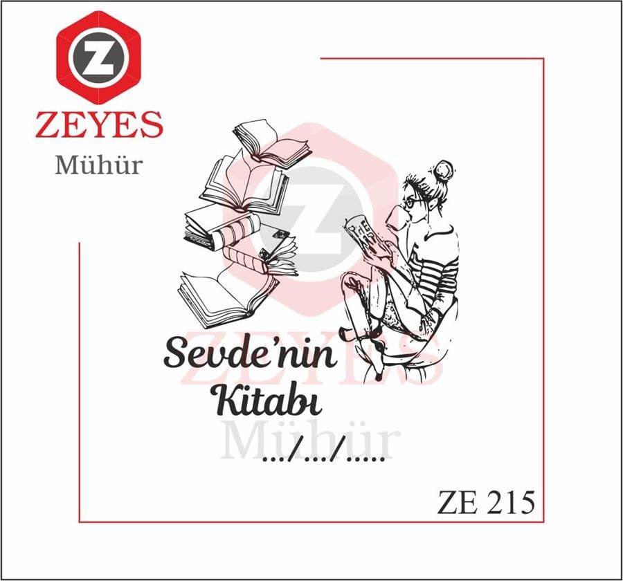 Kitap Okuyan Kiz ve Uçusan Kitaplar Mührü  ZE 215