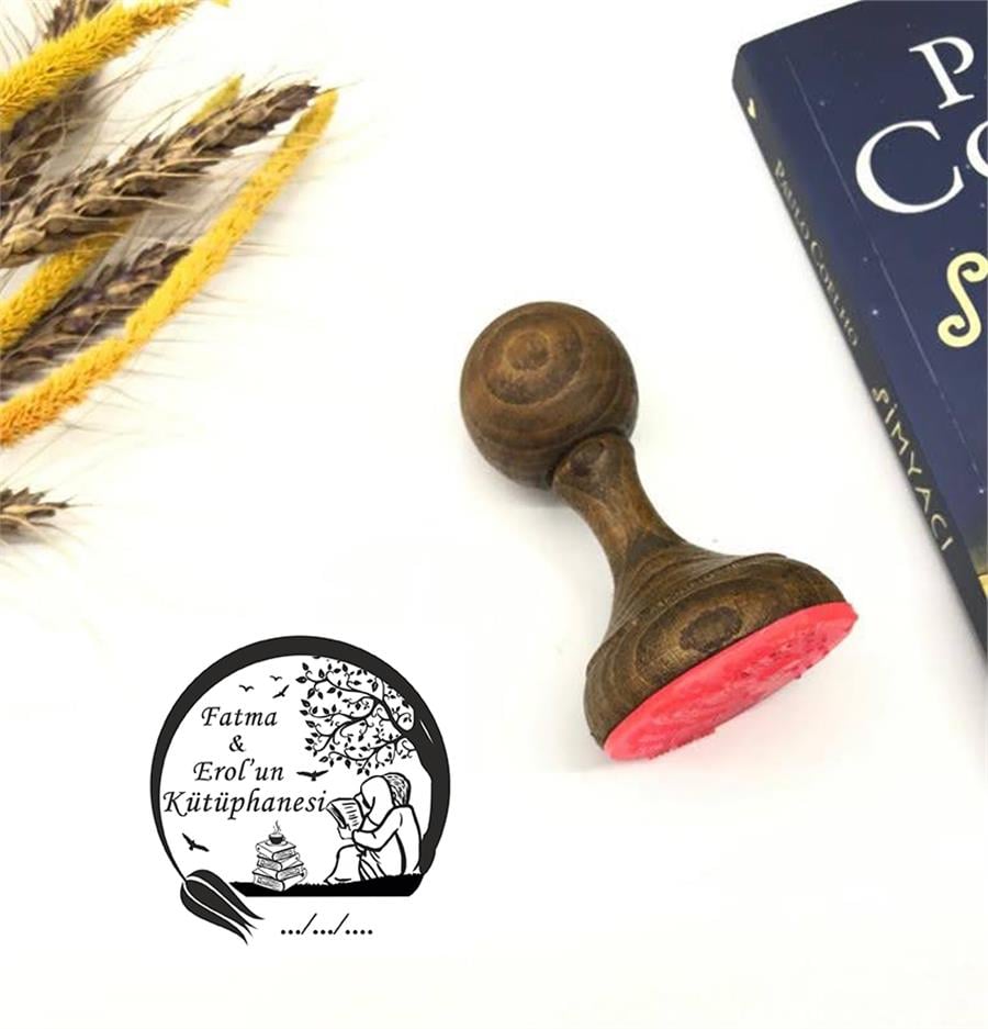 Kitap Okuyan Mutlu Çift  Kitap Mührü  ZE 366