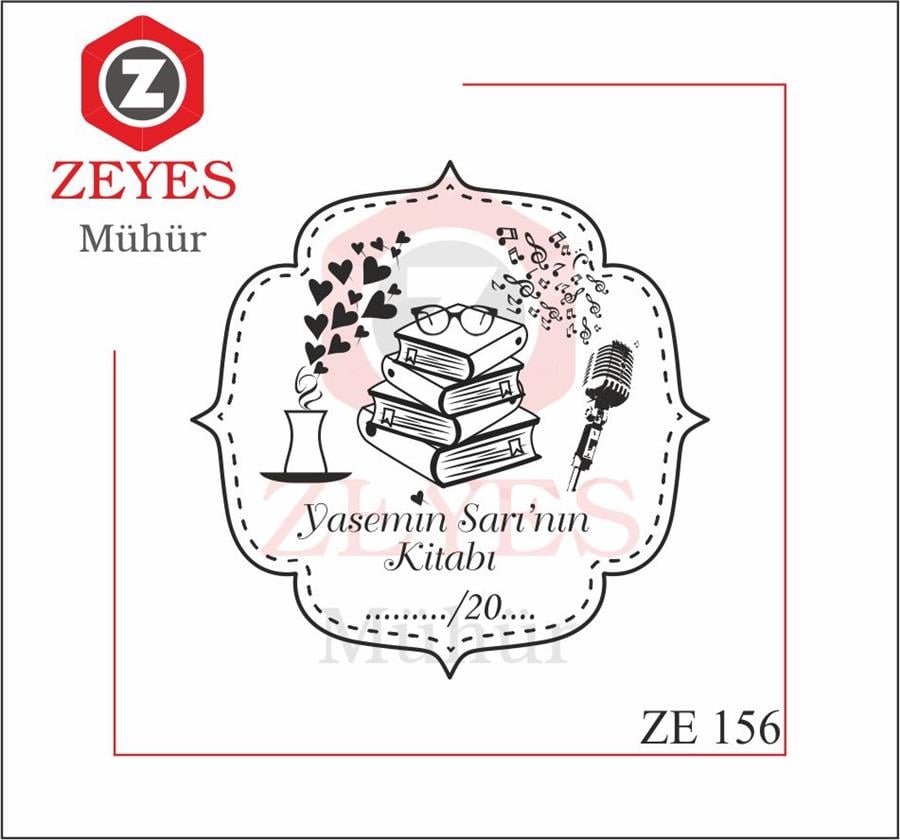 Kitaplar Çay Müzik Kitap Mührü ZE 156