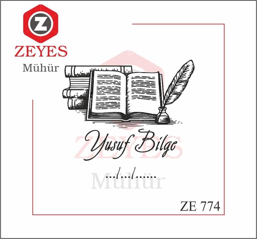 Kitaplar, Defter ve Divit Kitap Mührü   ZE 774