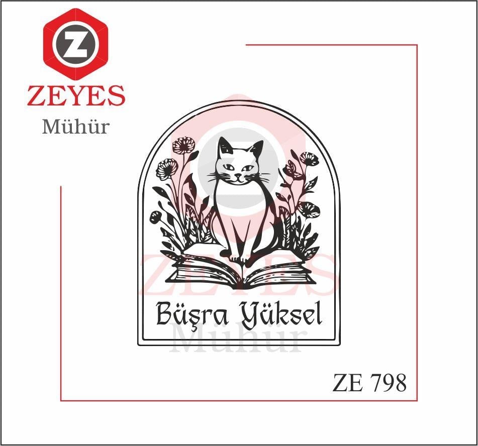 Kitaplar ve Kedi Mührü   ZE 798