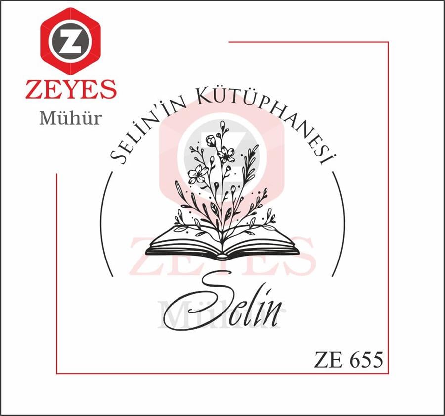 Kitaptan Açan Çiçekler Kitap Mührü  ZE 655