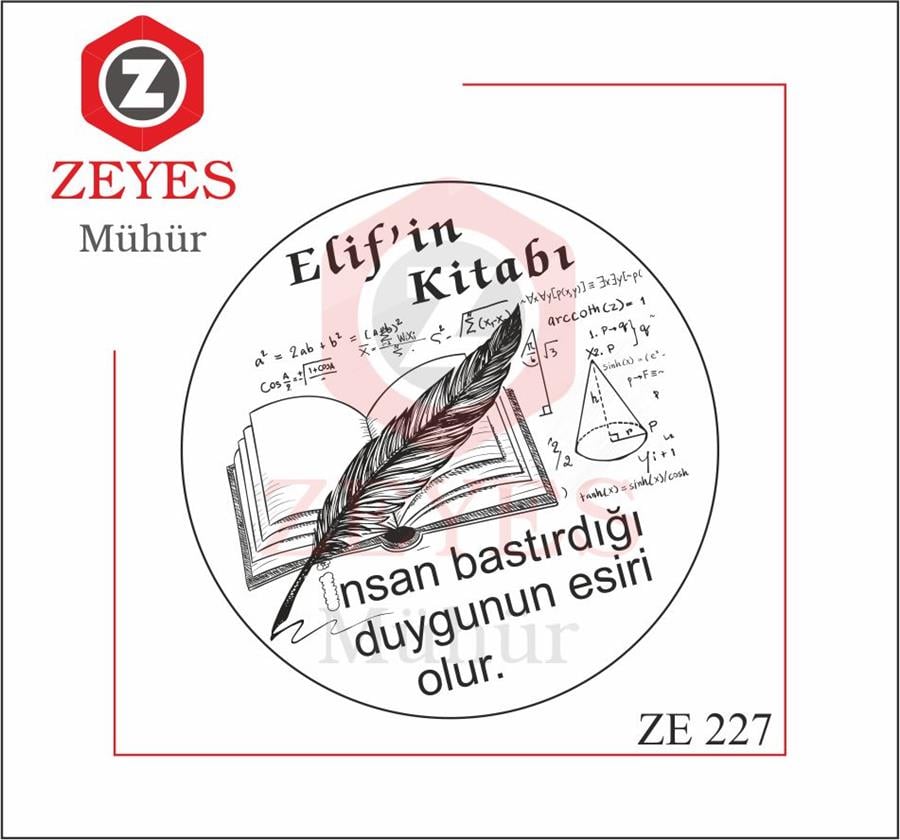 Matematik Ögretmeni Kitap Mührü ZE 227
