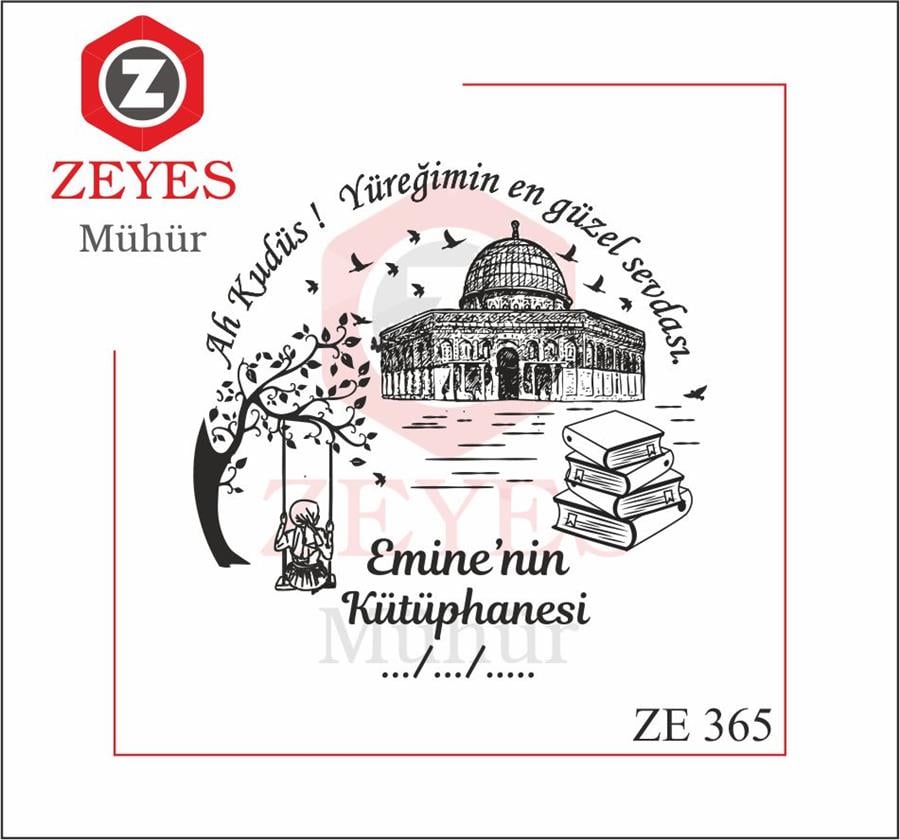 Mescid-i Aksa'yi  Huzurla Izleyen Kadin  Kitap Mührü  ZE 365