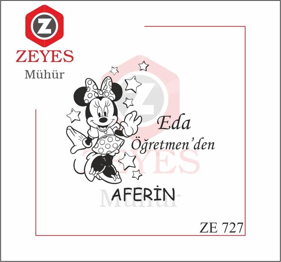 Minnie Mouse  Kitap Mührü   ZE 727
