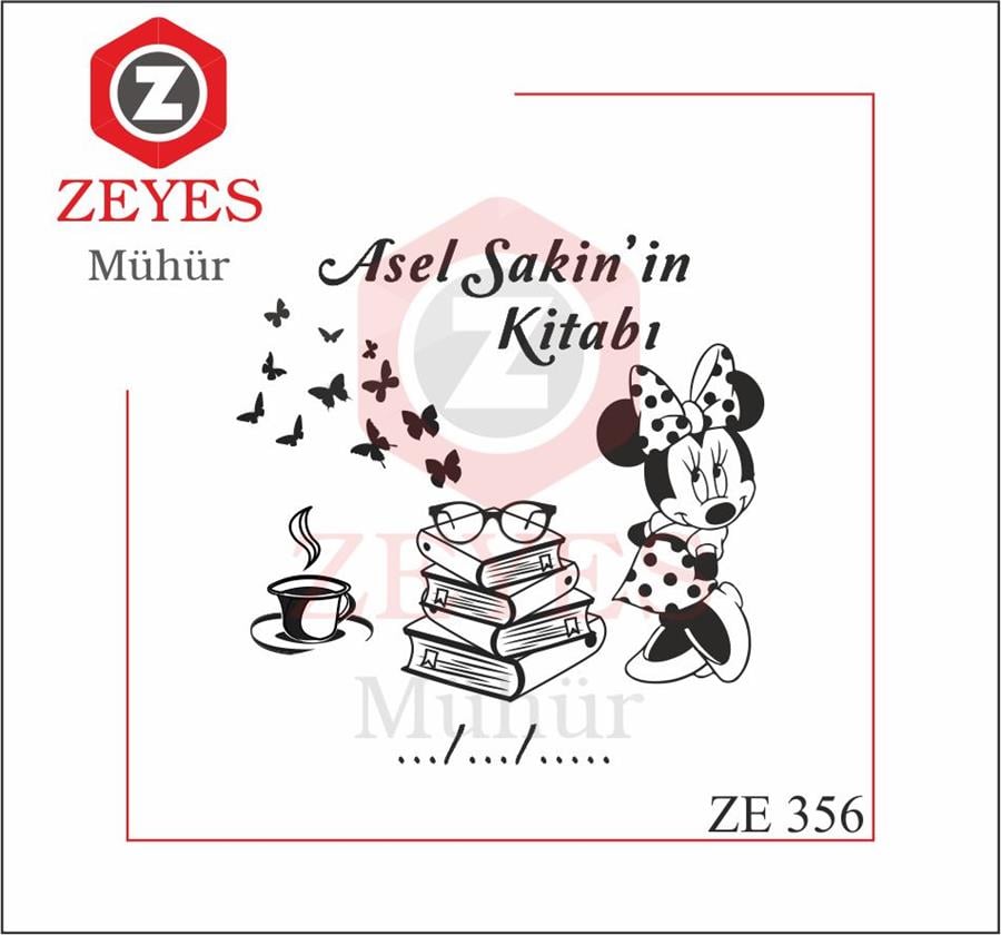 Minnie Mouse ve Kitaplari Mührü ZE 356