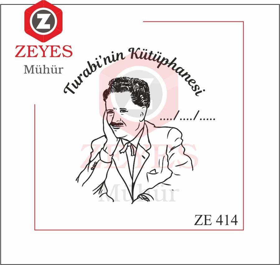 Nazim Hikmet Kitap Mührü   ZE 414