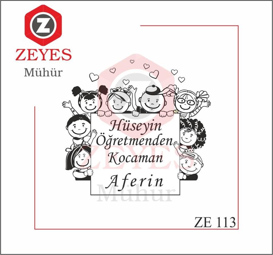 Neseli Çocuklar Ögretmen  Aferin Mührü  ZE 113