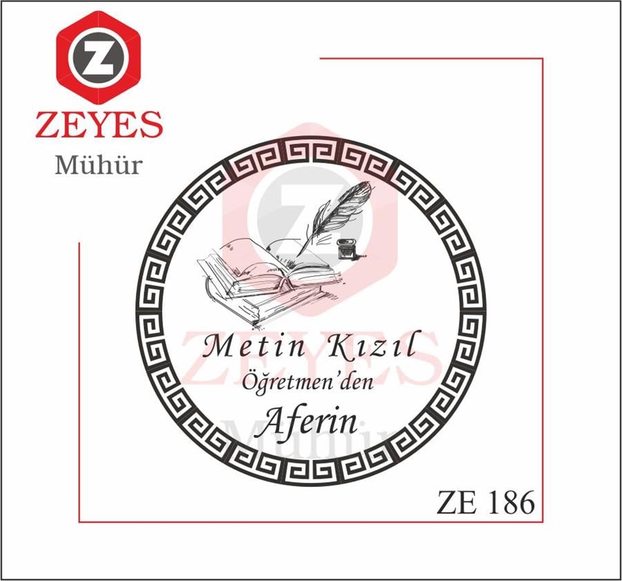 Ögretmen Aferin Mührü ZE 186