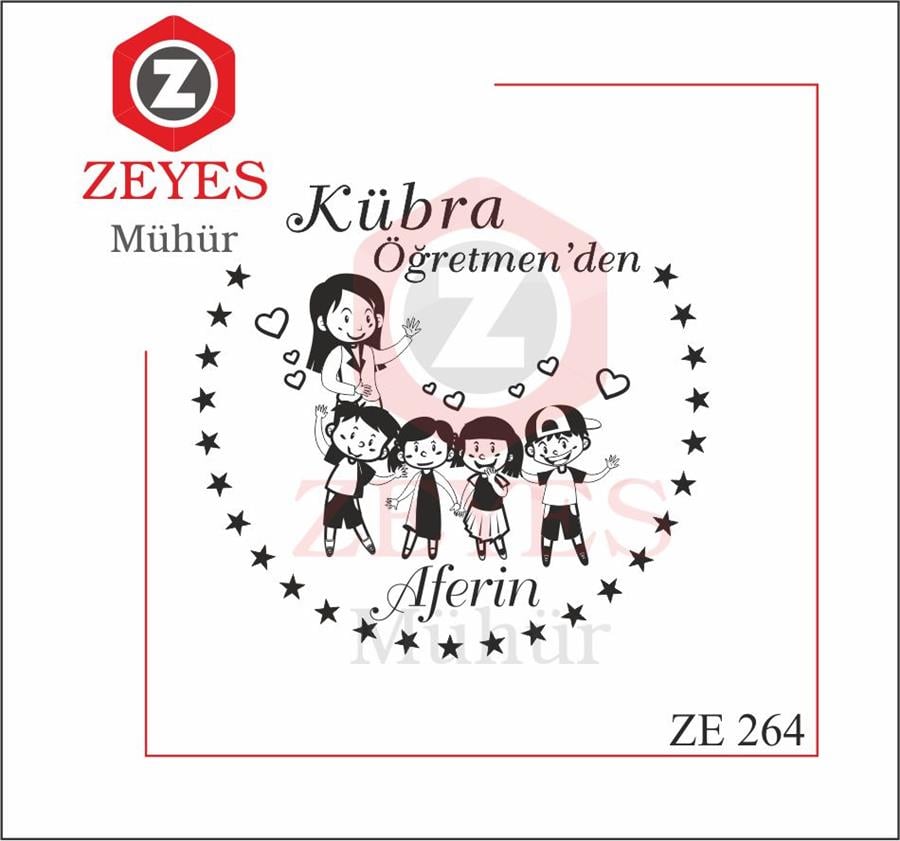 Ögretmen Mührü Aferin ZE 264