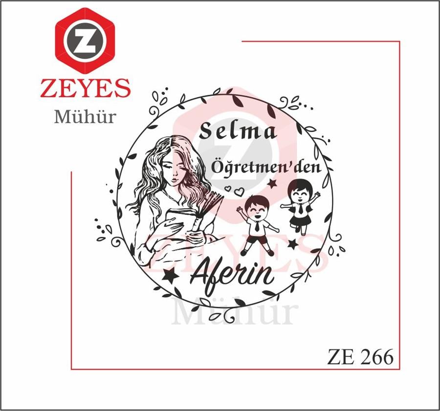 Ögretmen Mührü Aferin ZE 266