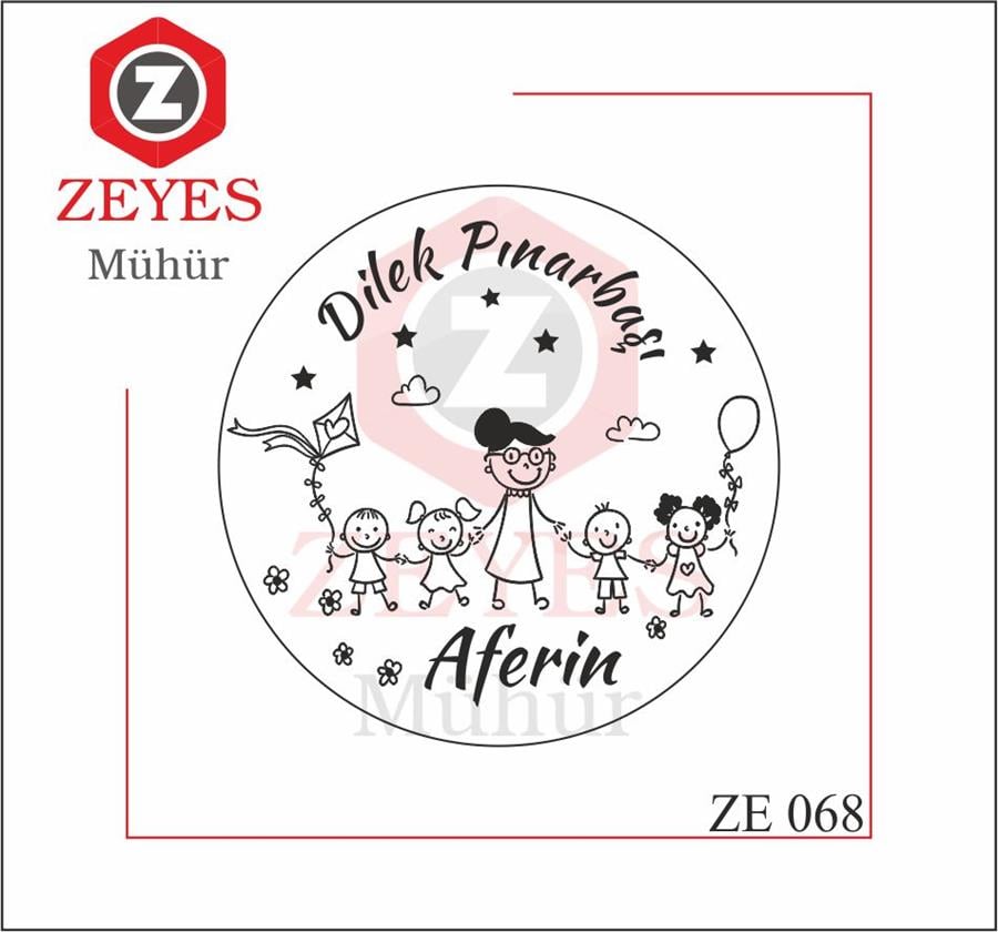 Ögretmen ve Mutlu Çocuklar - Aferin Mührü ZE 068