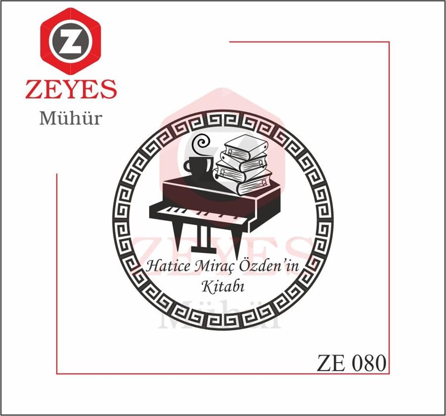 Piano Kitaplar ve Kahveli Kitap Mührü  ZE 080