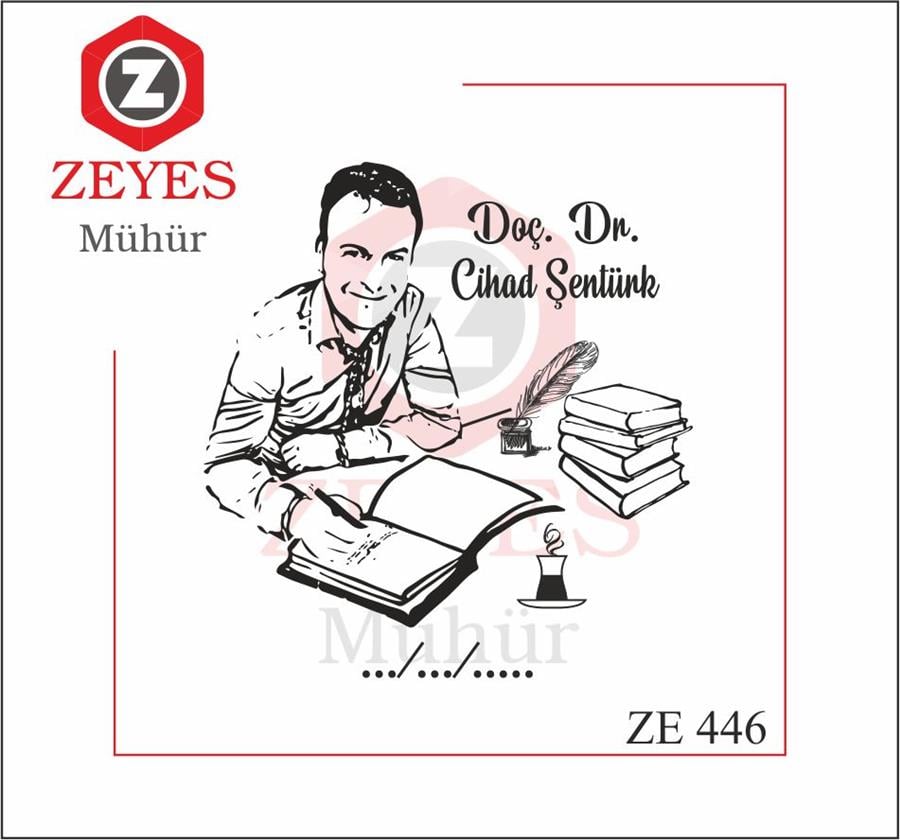 Portre - Akademisyen Kitap Mührü   ZE 446