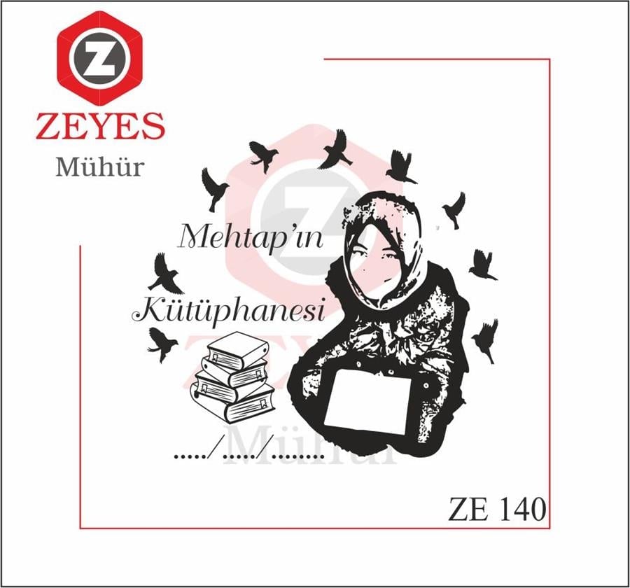 Portre  Kitap Mührü ZE 140