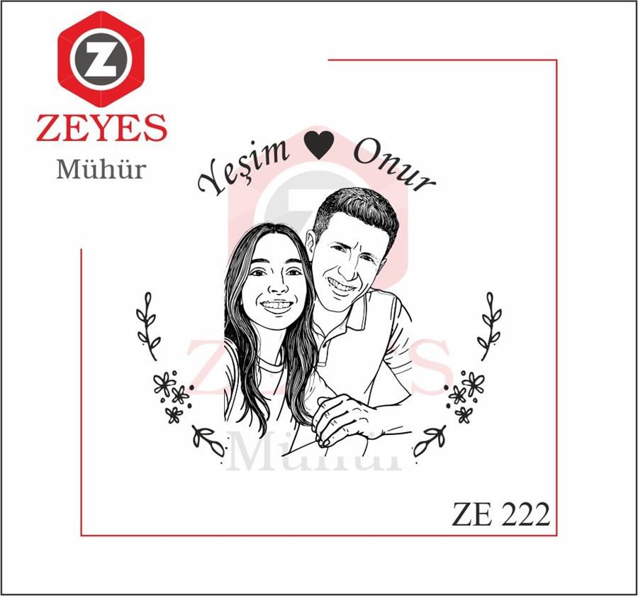 Portre Kitap Mührü ZE 222