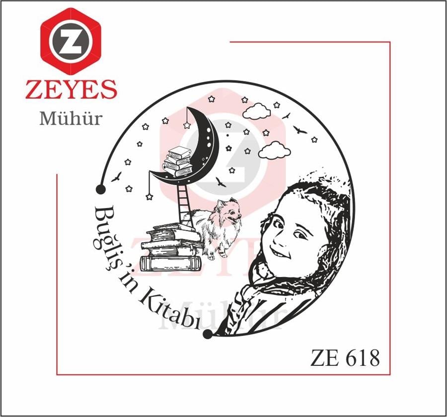 Portre  Kitap Mührü   ZE 618