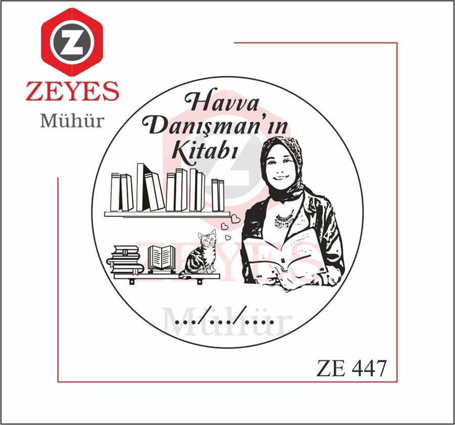 Portre - Kütüphane Mührü   ZE 447