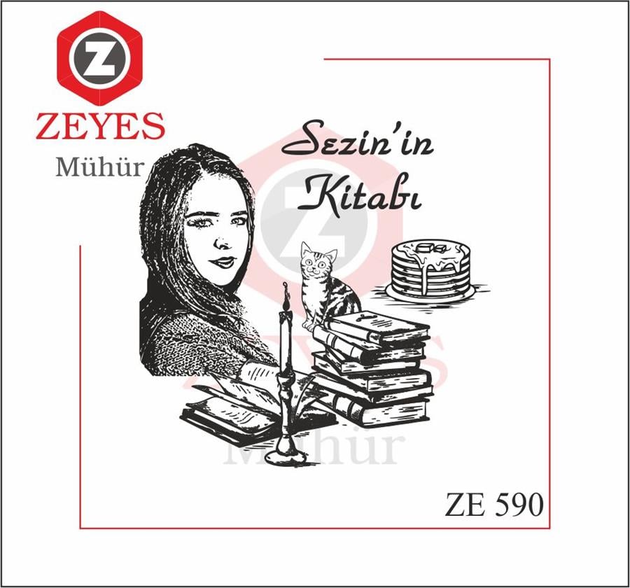 Portre - Samdan ,Yas Pasta ve Kitaplar Mührü   ZE 590
