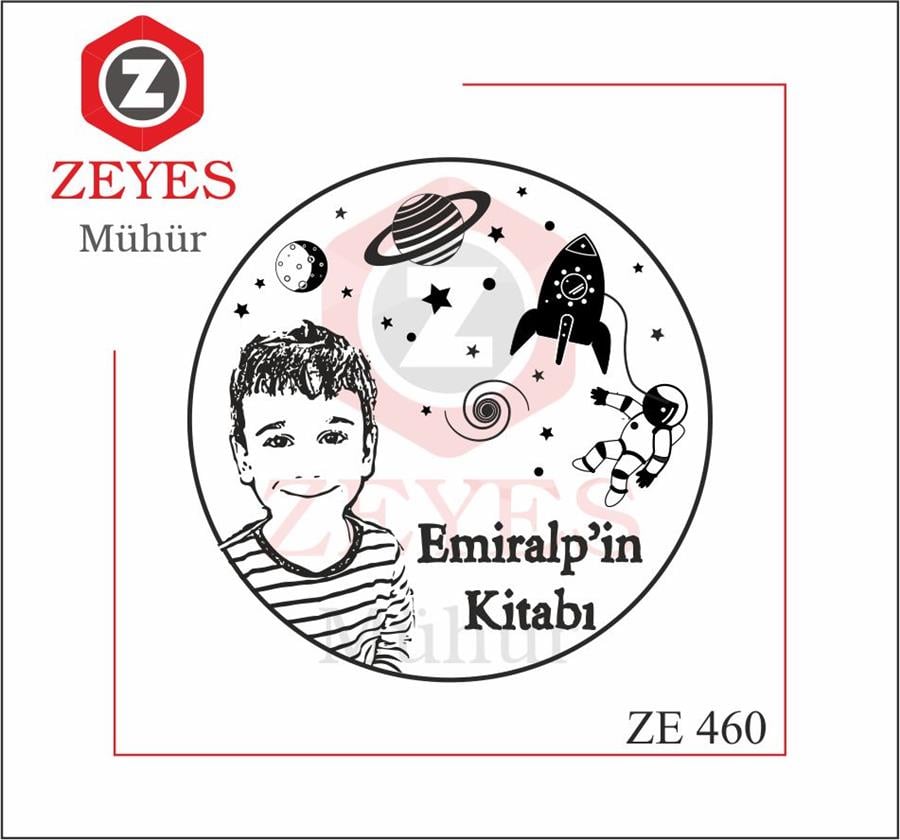 Portre - Uzay ve Astronot Kitap Mührü   ZE 460
