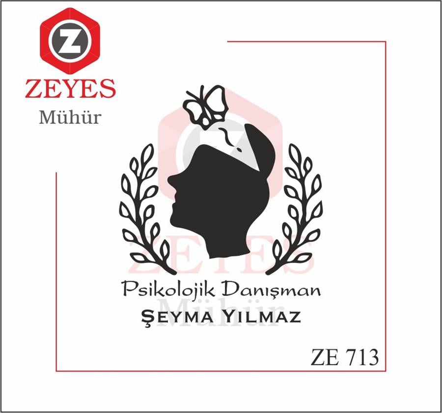 Psikolog - Psikolojik Danisman Mührü   ZE 713