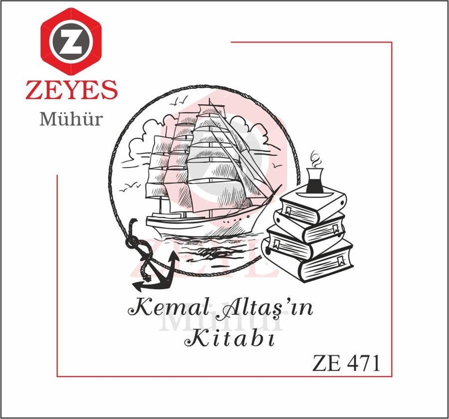 Tekne ve Deniz Kitap  Mührü   ZE 471