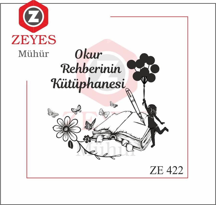 Uçan Balonlu Kiz - Kelebekler ve Papatya  Kitap Mührü   ZE 422