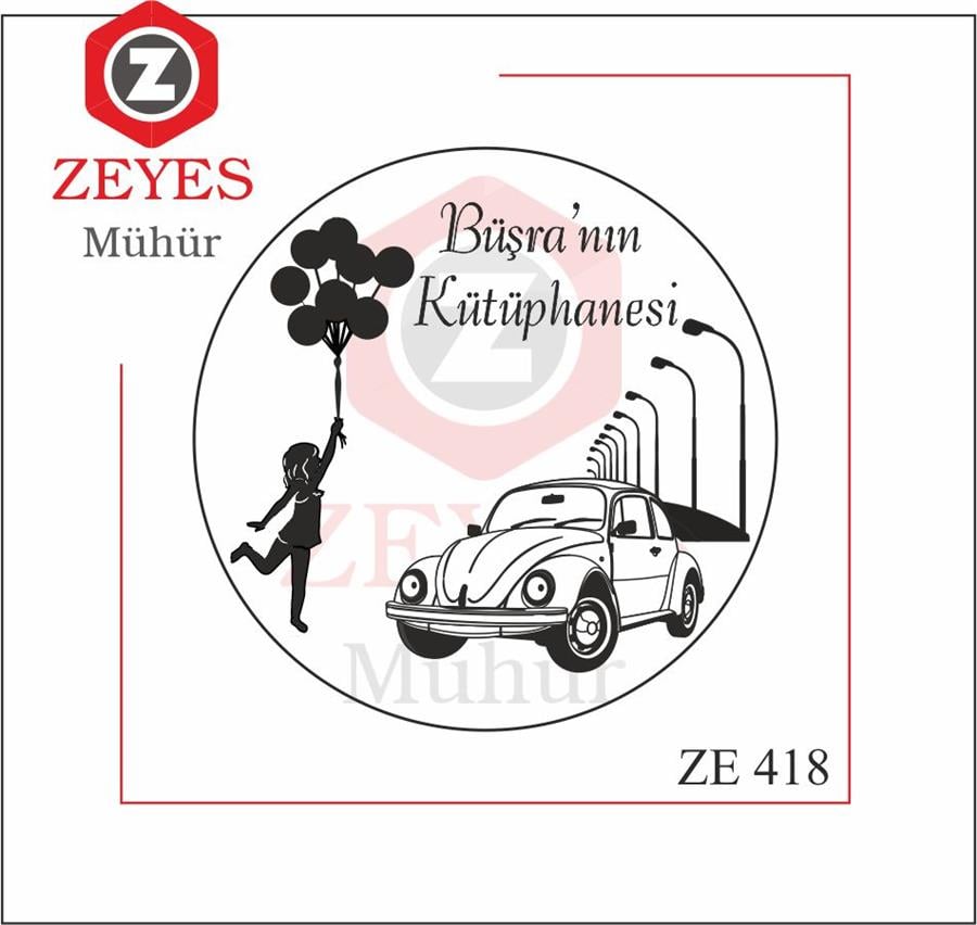 Uçan Balonlu Kiz ve Vosvos Kitap Mührü   ZE 418