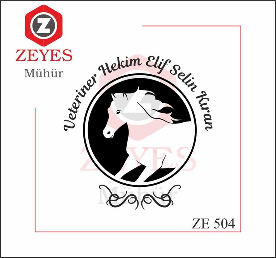 Veteriner Hekim Kitap Mührü   ZE 504