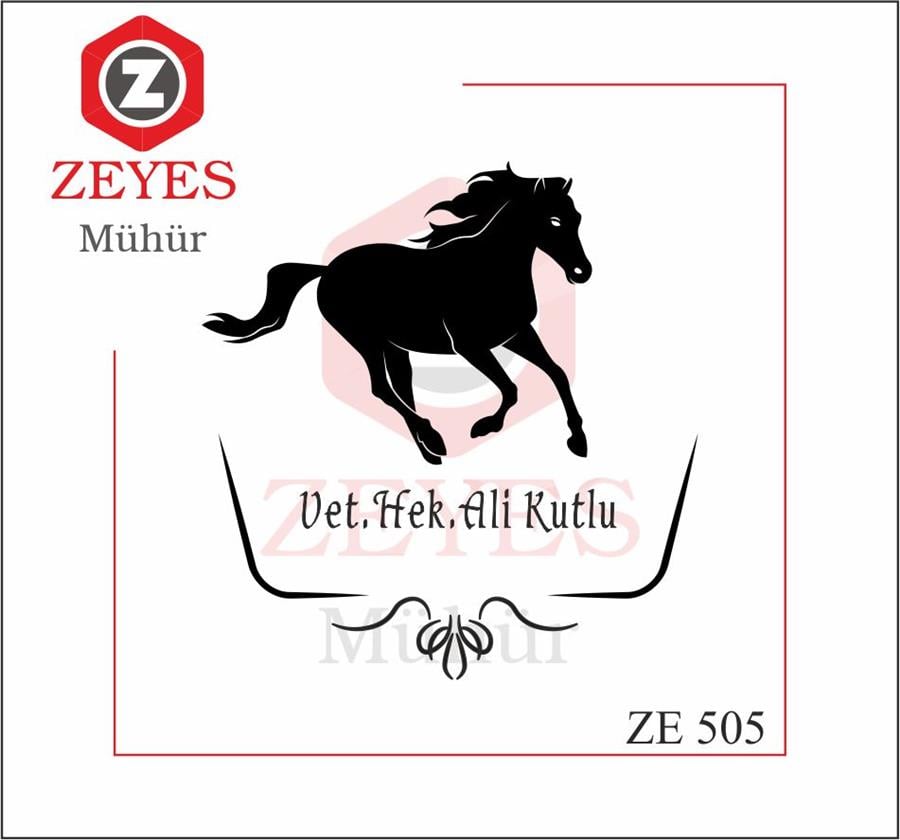 Veteriner Hekim Kitap Mührü   ZE 505