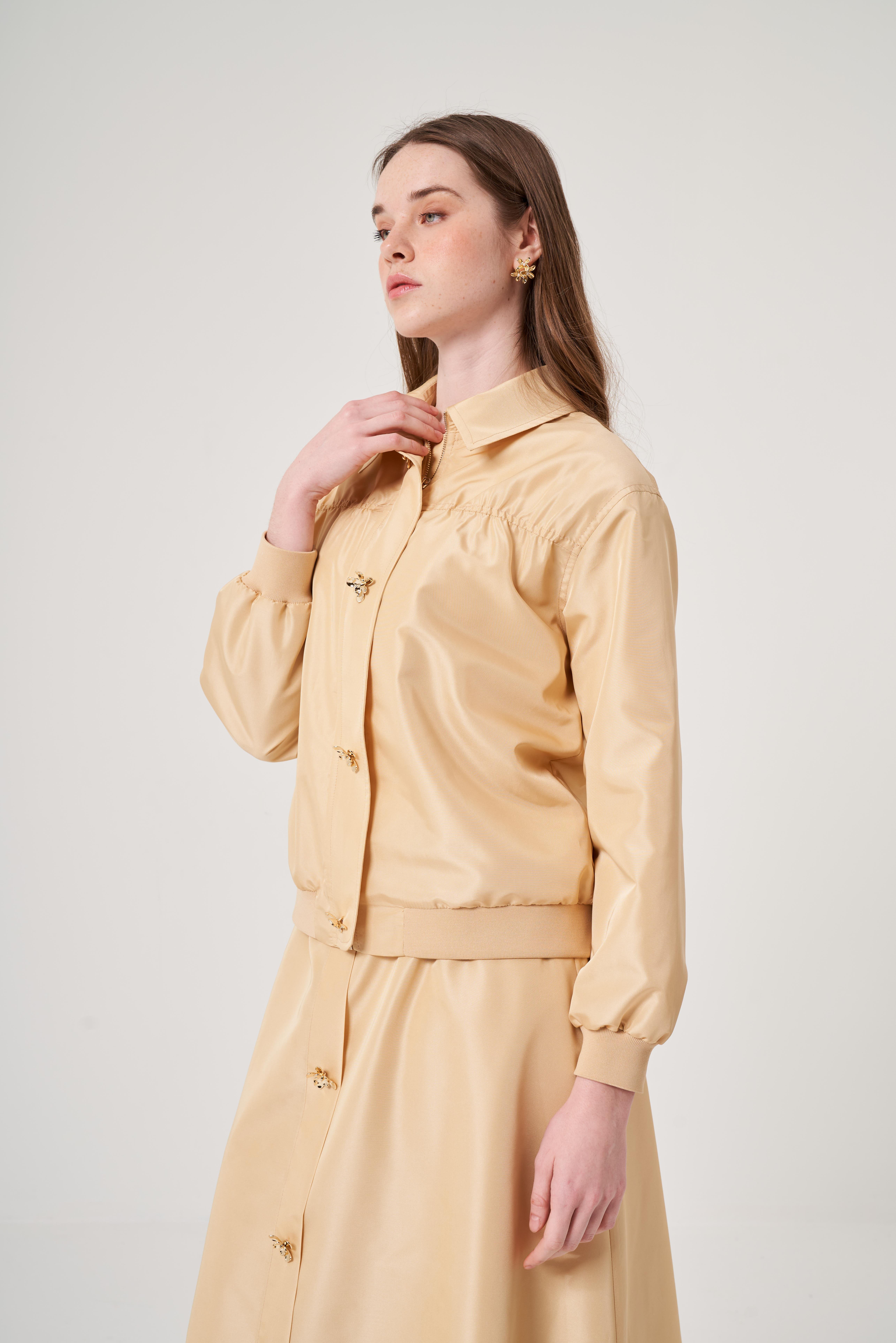 OE25Y939638-Tafta Bomber Ceket