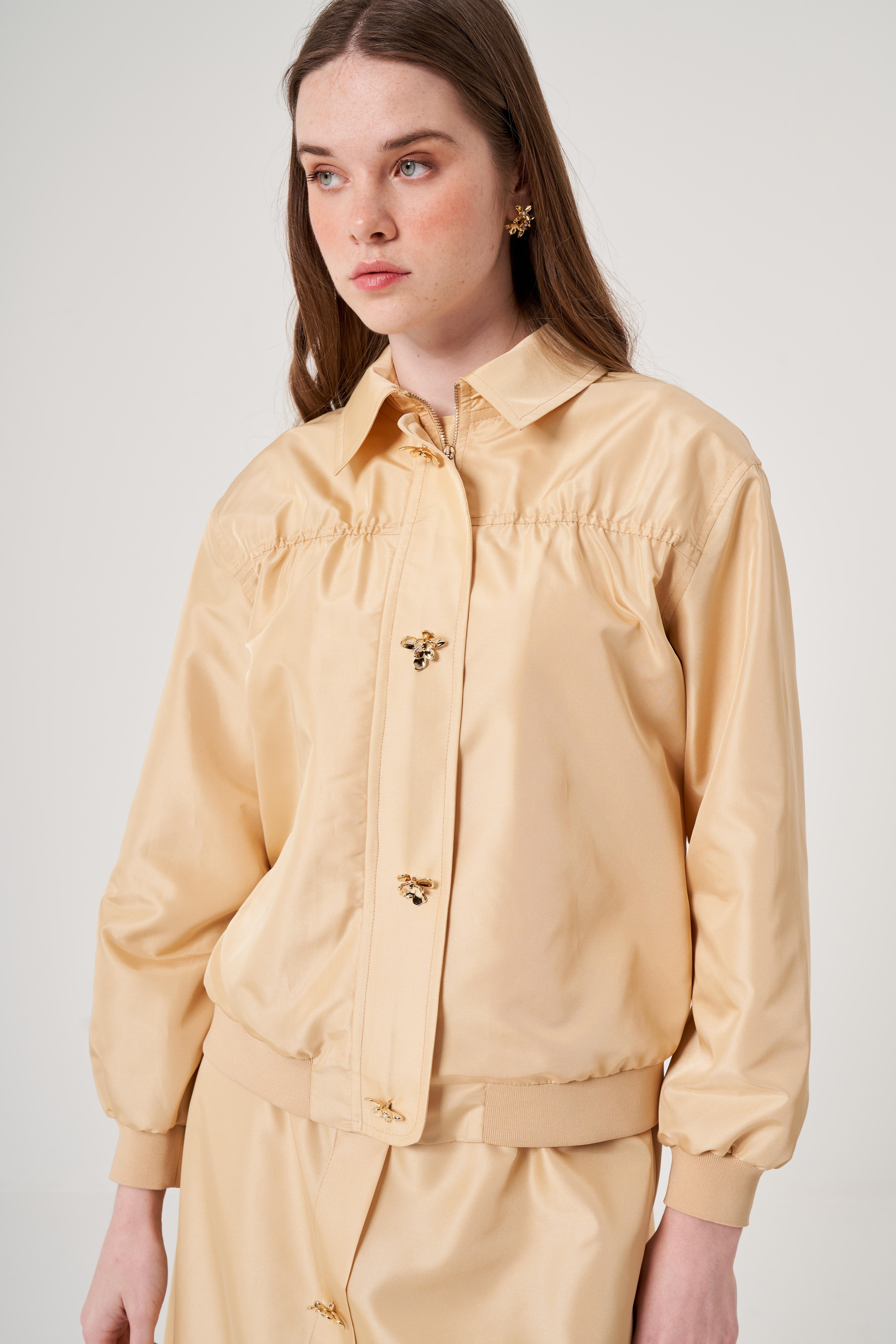 OE25Y939638-Tafta Bomber Ceket