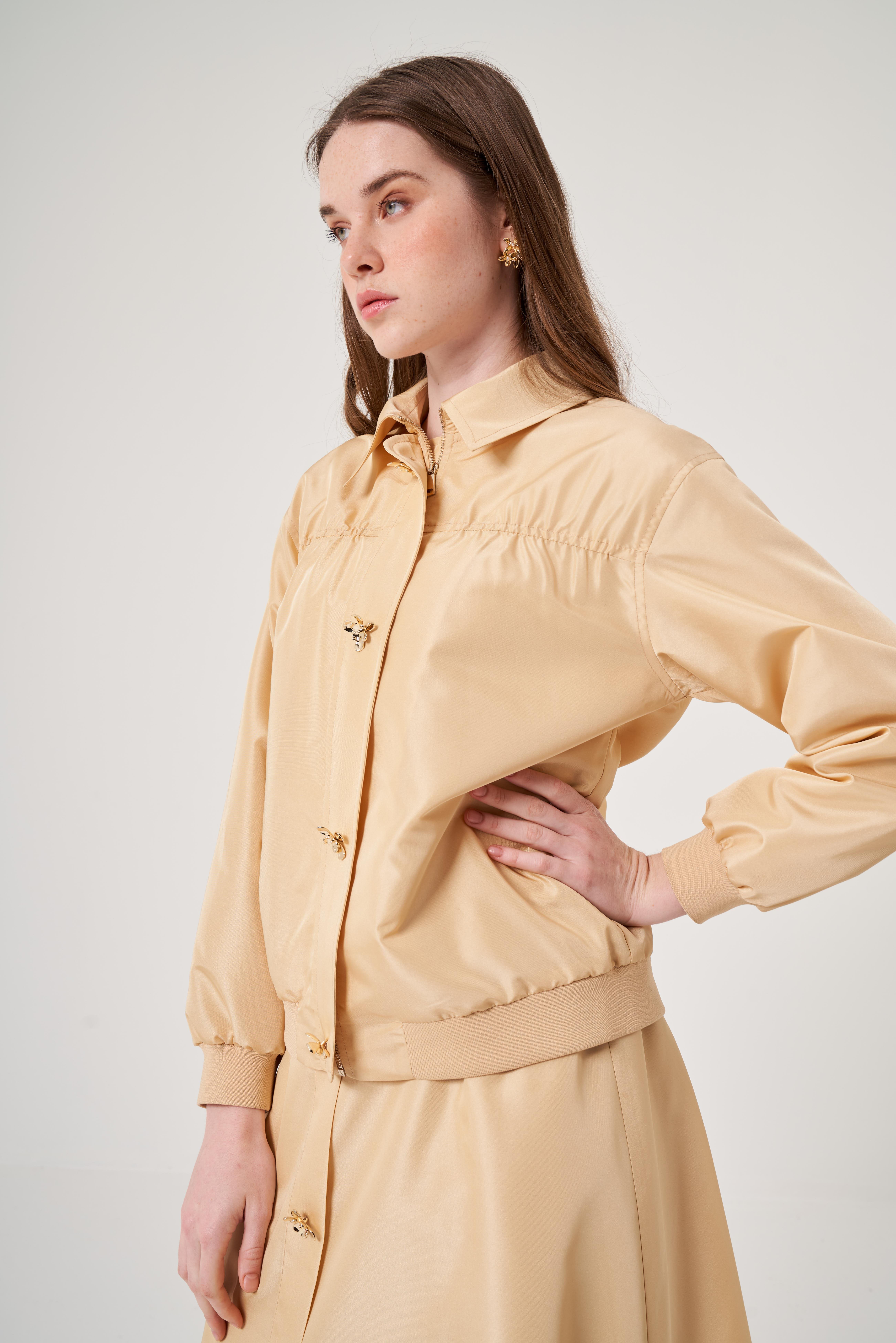 OE25Y939638-Tafta Bomber Ceket