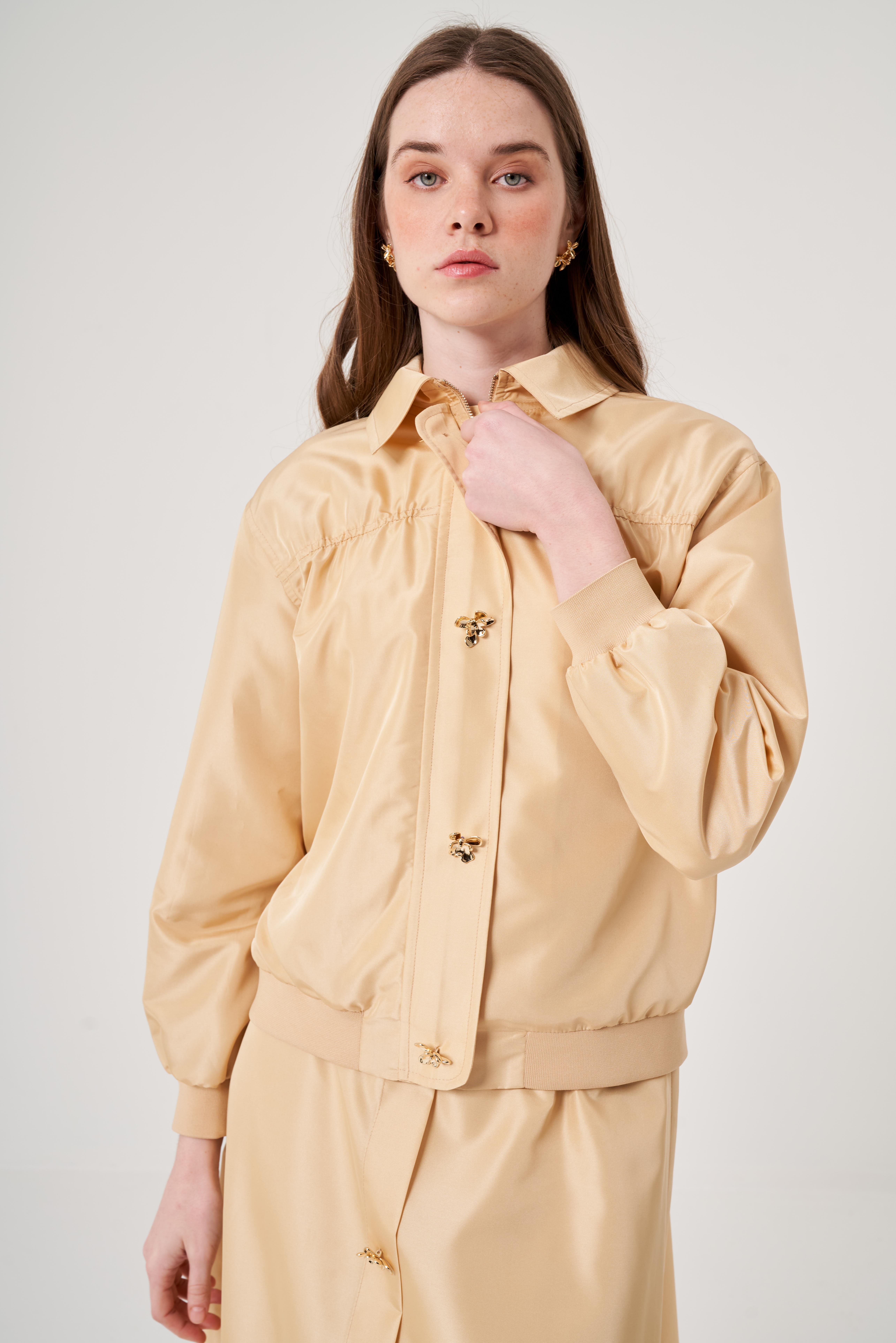 OE25Y939638-Tafta Bomber Ceket