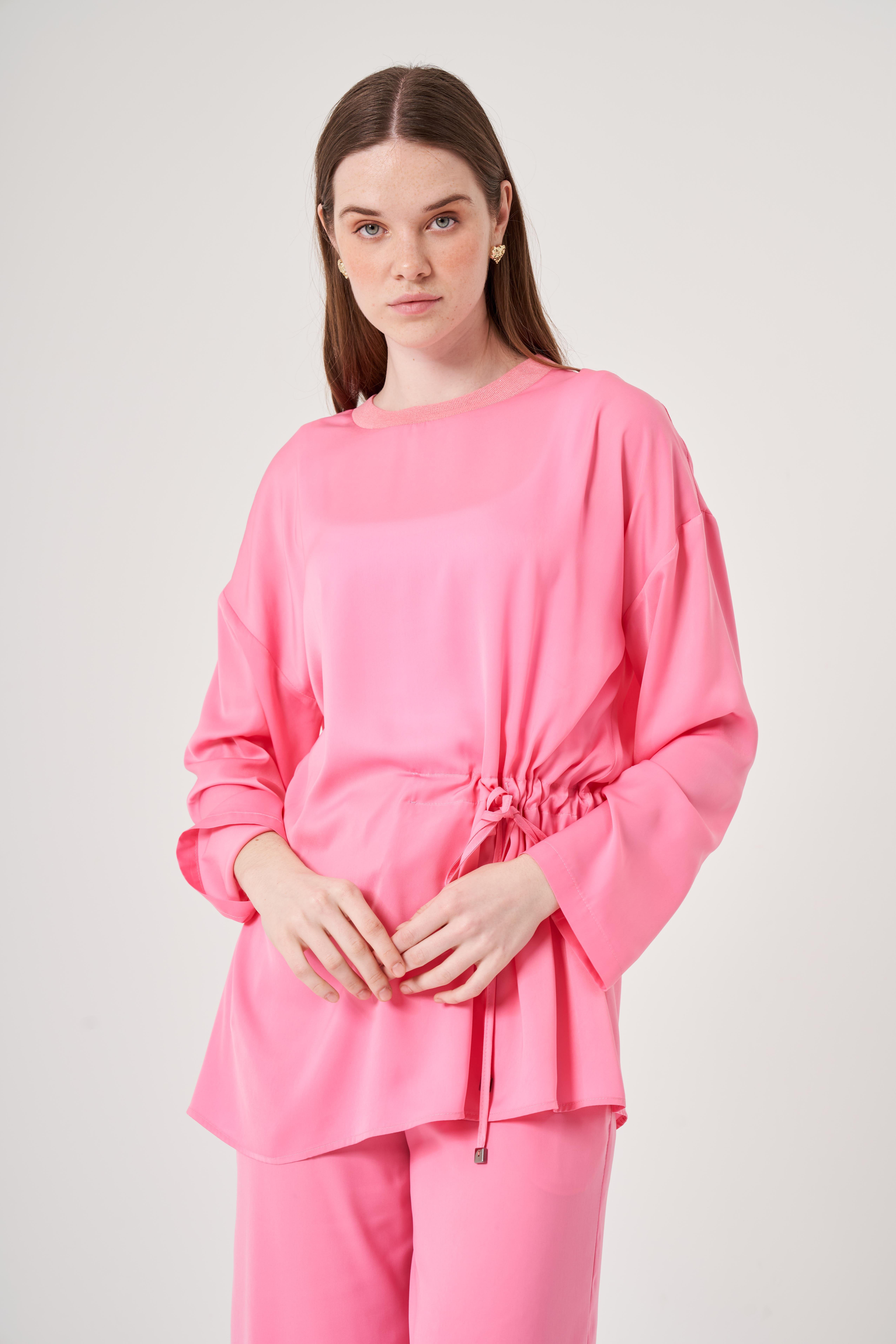 OE25Y939660-Belden Büzgülü Tunik