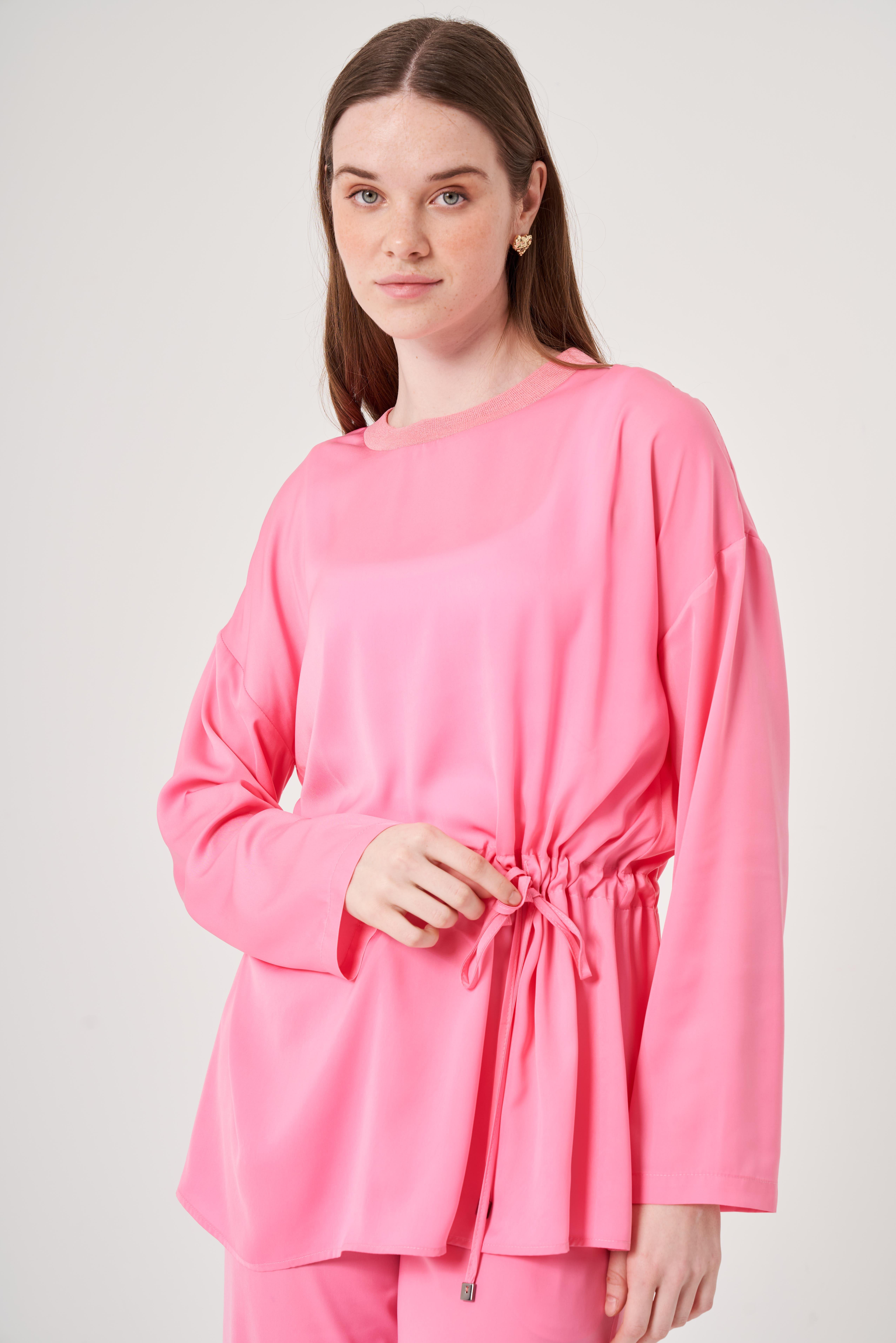 OE25Y939660-Belden Büzgülü Tunik