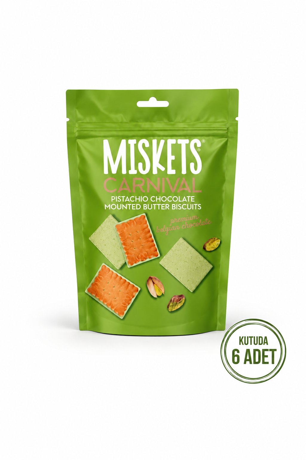 Antep Fıstıklı Petibör Bisküvi 50 gr x 6 Adet