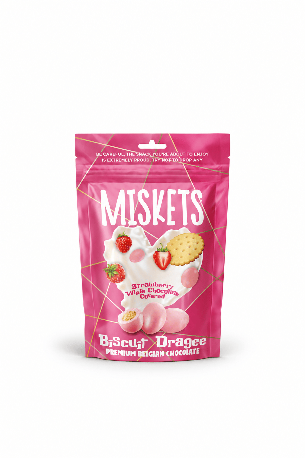 Çilekli Bisküvi Draje 80 gr