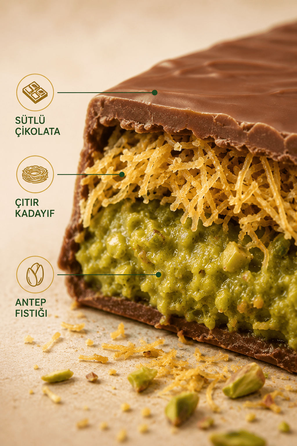 Dubai Çikolatası 25 gr x 4 adet