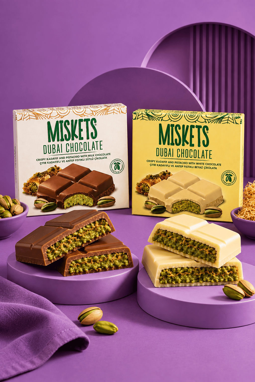 Dubai Çikolatası Tanışma Paketi 100 gr x 2 Adet  