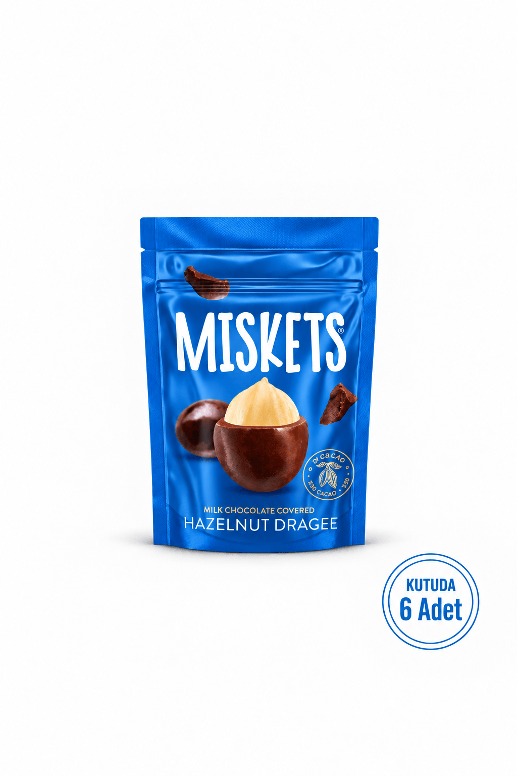 Fındıklı Sütlü Çikolata Kaplamalı Draje 70 gr x 6 Adet