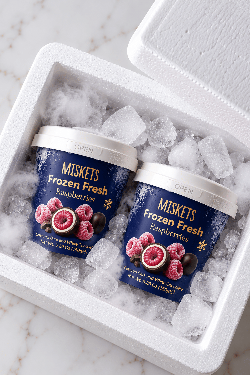 Frozen Fresh Bitter Çikolata Kaplı Dondurulmuş Frambuaz 150 g x 2 Adet