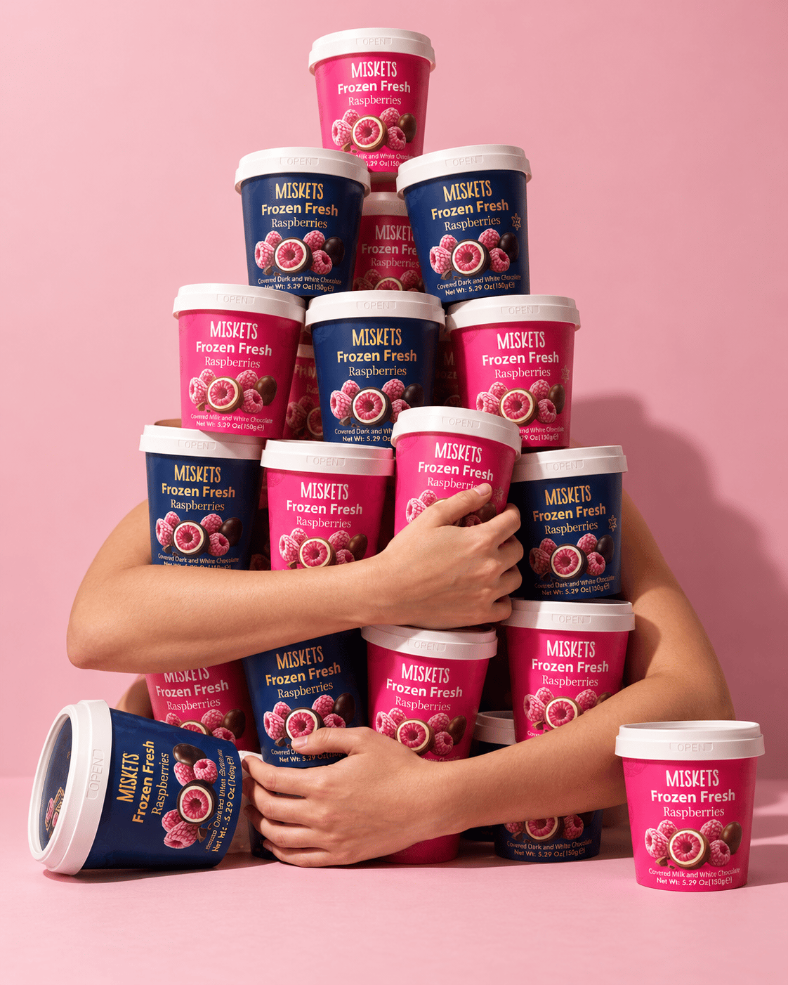 Frozen Fresh Sütlü Çikolata Kaplı Dondurulmuş Frambuaz 150 g x 2 Adet